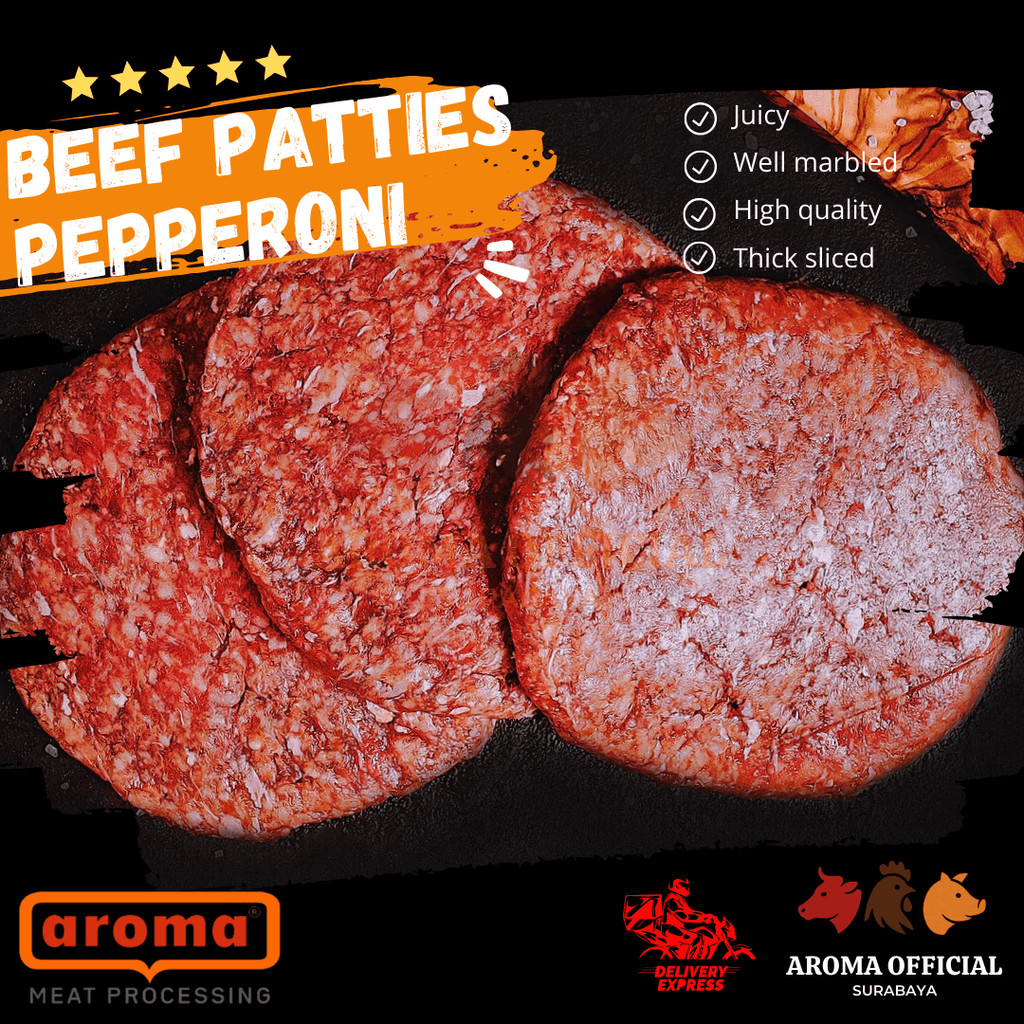 

AROMA Beef Patties Pepperoni