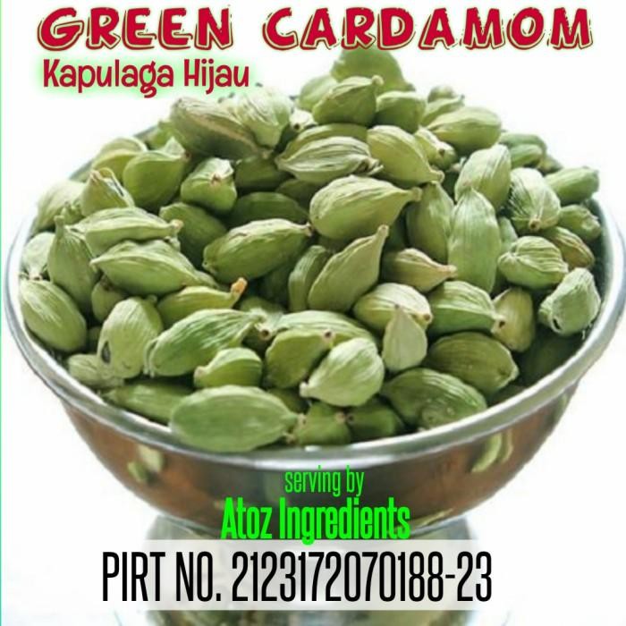 Green Cardamon 1 KG / Kapulaga Hijau / Kapulaga Sabrang India 1 KG