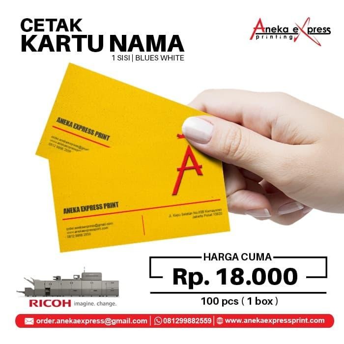 

ID KARTU NAMA 1 SISI ( BAHAN BLUES WHITE )