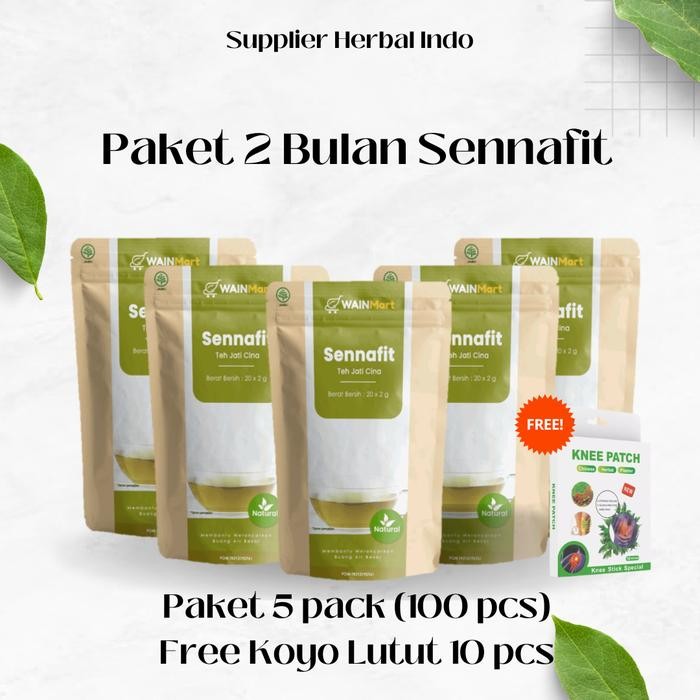 

Paket 2 Bulan (100 pcs) Sennafit Teh Organik Alami Minuman Daun Tea