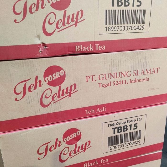 

TEH SOSRO CELUP 15 1Dus isi 100 pcs