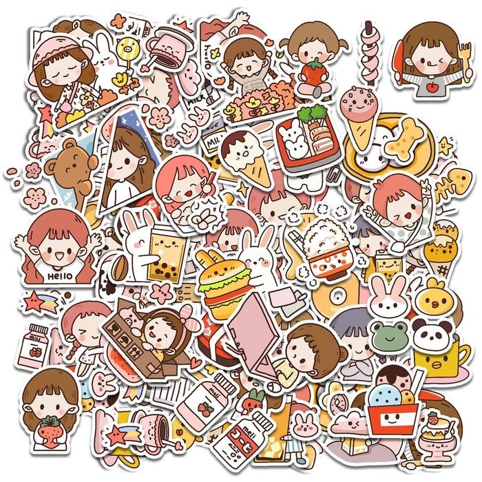 

ID STIKER GIRL IMUT MOTIF KAWAII TULISAN UNTUK SCRAPBOOK / JURNAL / DIARY /HP / LAPTOP ST2