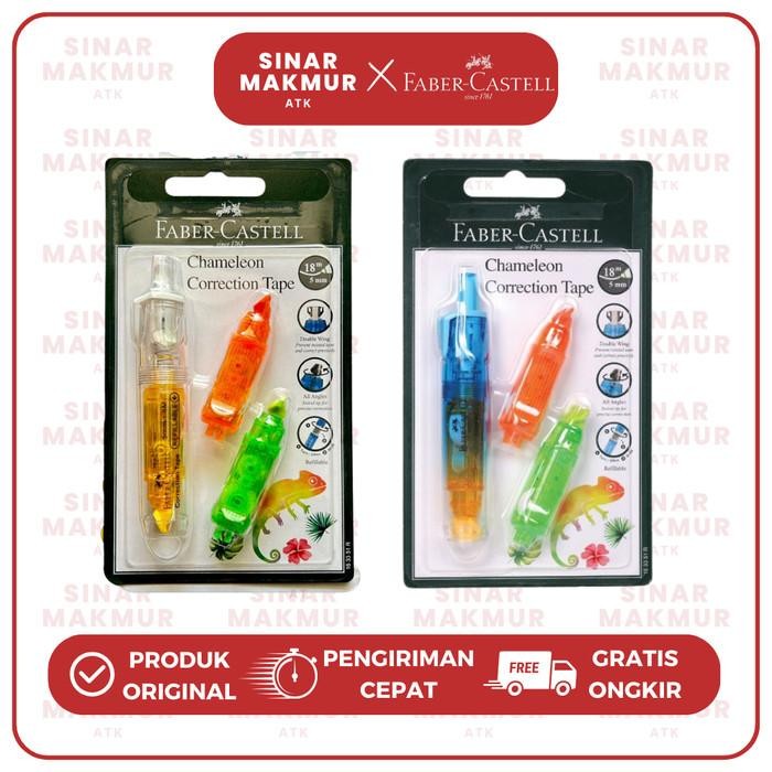 

ID CORRECTION TAPE/TIPEX KERTAS CHAMELEON + REFILL FABER CASTELL (SET)