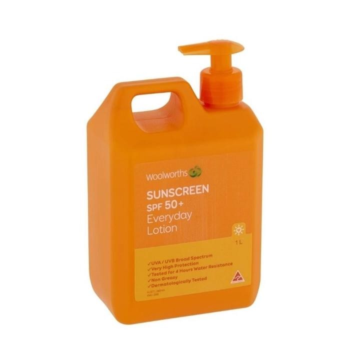 

Woolworths Sunscreen Spf 50+ Everyday Lotion 1Liter / Australia