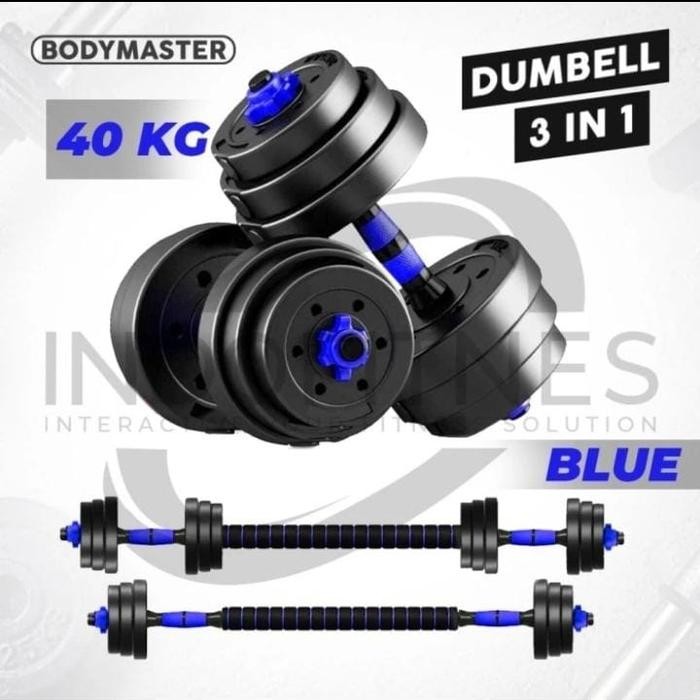 Dumbell Barbel set peralatan fitness 40 kg - Barbel set 40kg