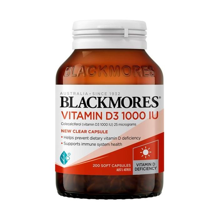 

Blackmores Vitamin D3 1000 Iu 200 Capsules