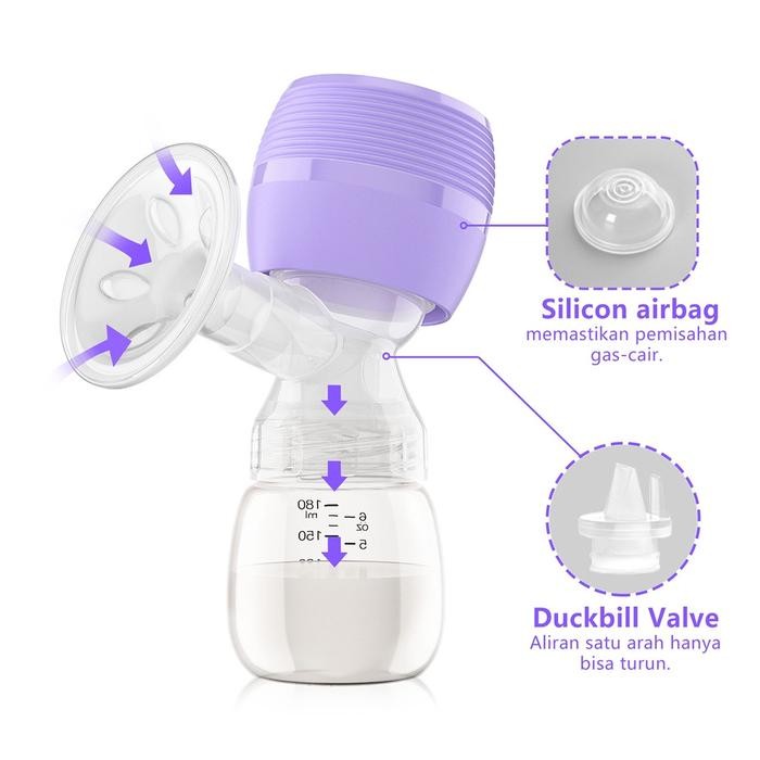 SINGLE ELECTRIC BREASTPUMP POMPA ASI ELEKTRIK PORTABLE RECHARGEABLE