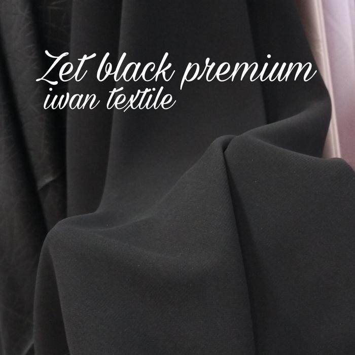 

Kain Zet Black Premium Bahan Baju Abaya