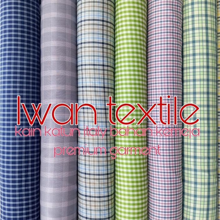 

Kain Katun Kotak Kotak Tartan Bahan Baju Kemeja Quality Import