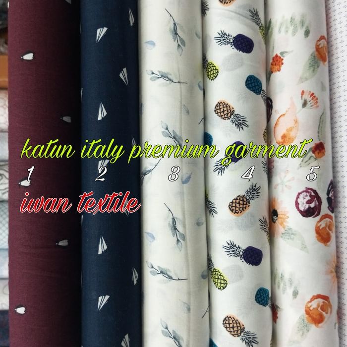 

Promo Katun Italy / Kain Motif Bunga / Bahan Baju Kemeja Gamis Koko