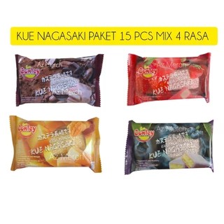 

Conley Paket Kue Nagasaki Mix Rasa isi 15pcs Mochi Lembut isi Bolu Lezat Cemilan Sehat - NAGASAKI MIX 15pcs