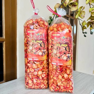 

DISKON kerupuk seblak kering kencur 1ball 800gram cemilan pedas dan gurih