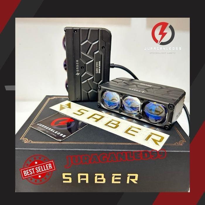 Mini Projie VIRAL Saber SR3 EVO 65W/95W / Saber SR 3 Evo Mini Laser Led / Lampu Sorot SR3 Evo / Mini
