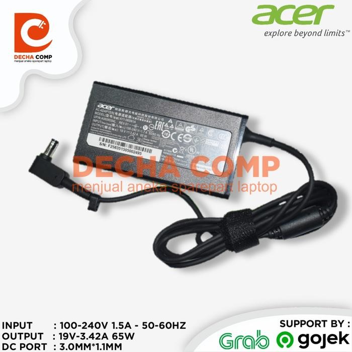 TERBARU ADAPTOR CHARGER ACER SPIN 3 ACTIVE SP313 SP313-51N 2 IN 1 TOUCH EVO TERMURAH