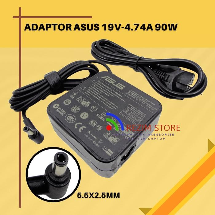TERBARU ADAPTOR / CHARGER ORIGINAL LAPTOP ASUS 19V - 4.74A SQUARE TERMURAH