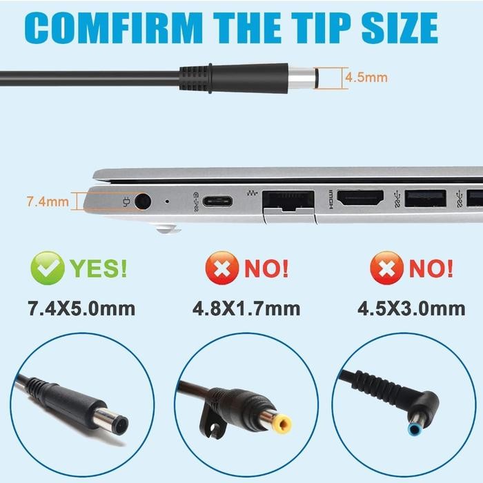 TERBARU ADAPTOR CHARGER HP 200 PRO G4-22 G4 22 PC ALL IN ONE 19.5V 3.33A 65W TERMURAH