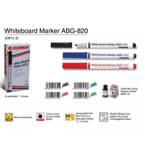 

New SPIDOL WHITE BOARD / WIPE CLEAN SNOWMAN BG 820