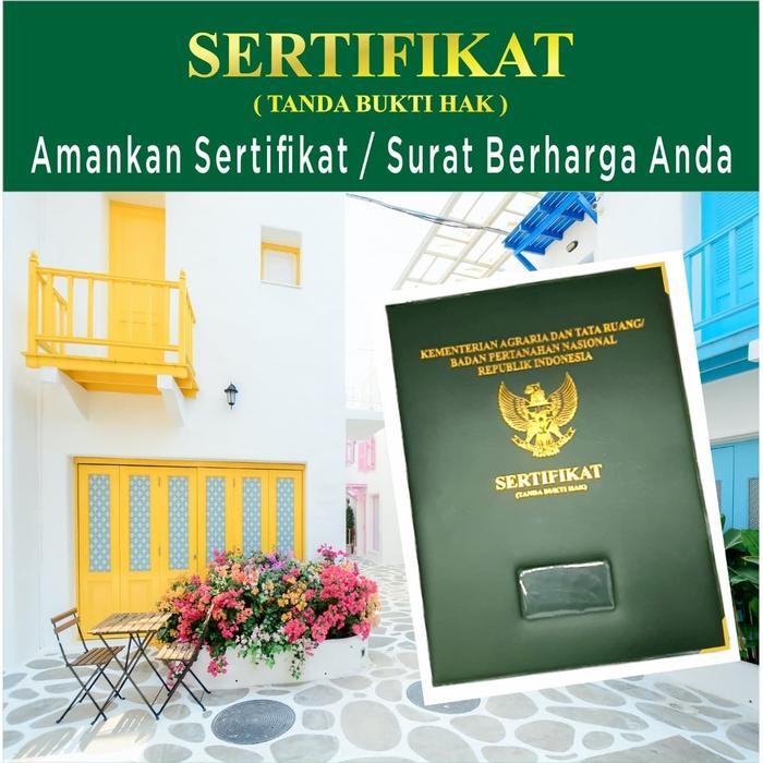 

New Map Sampul Sertifikat Cover Map Sertifikat Tanah & Rumah Bahan Premium PVC & Karton Duplek