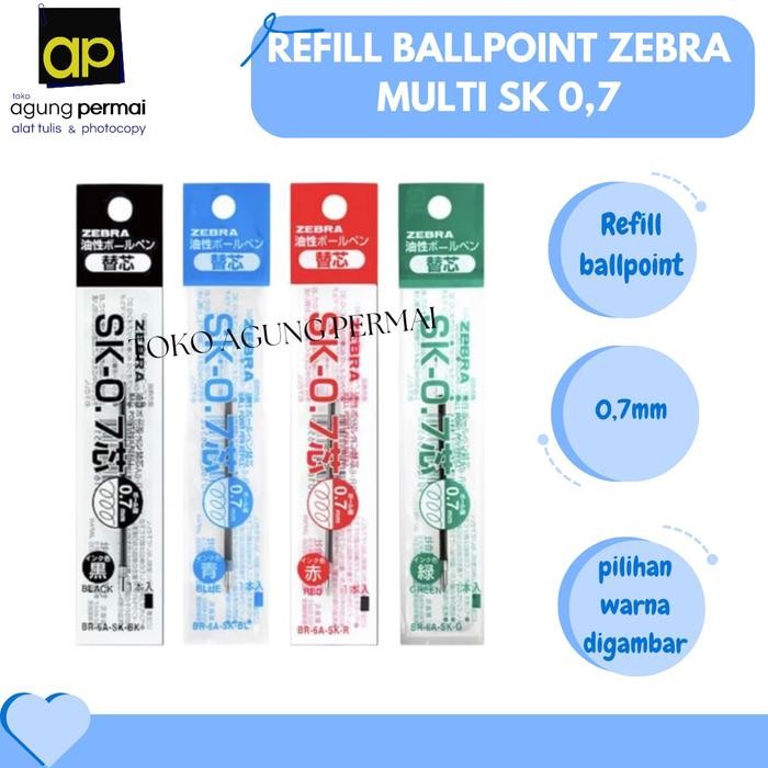 

New Refill Zebra Sarasa Clip-On Multi SK-0.7