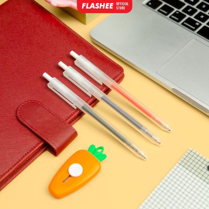 

New Flashee Pen Gel Mekanik Ballpoint Gel Mekanik 0,05 mm Pulpen Stationery