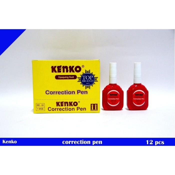 

New KENKO correction pen ke 1 / tipx / tip ex botol cair murah