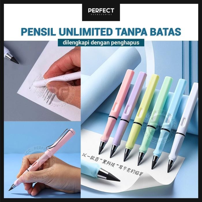 

New Eternal Pencil Pensil Tanpa Batas Tidak Butuh Rautan Tinta Anti Macet