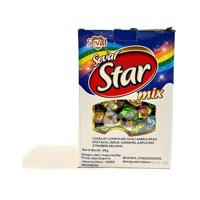 

Neww Coklat Seval Star 2 kg premium cokelat Turkey Original - Elvan seval Chocolate Assortment