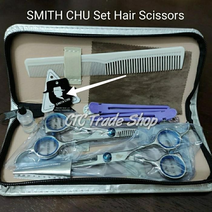 Set Gunting Rambut Smith Chu Original Hair Scissors Set