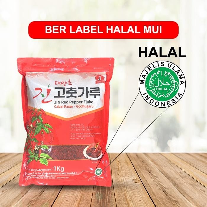 

Jin Red Pepper Flake - Cabai Kasar Korea - Gochugaru 1Kg