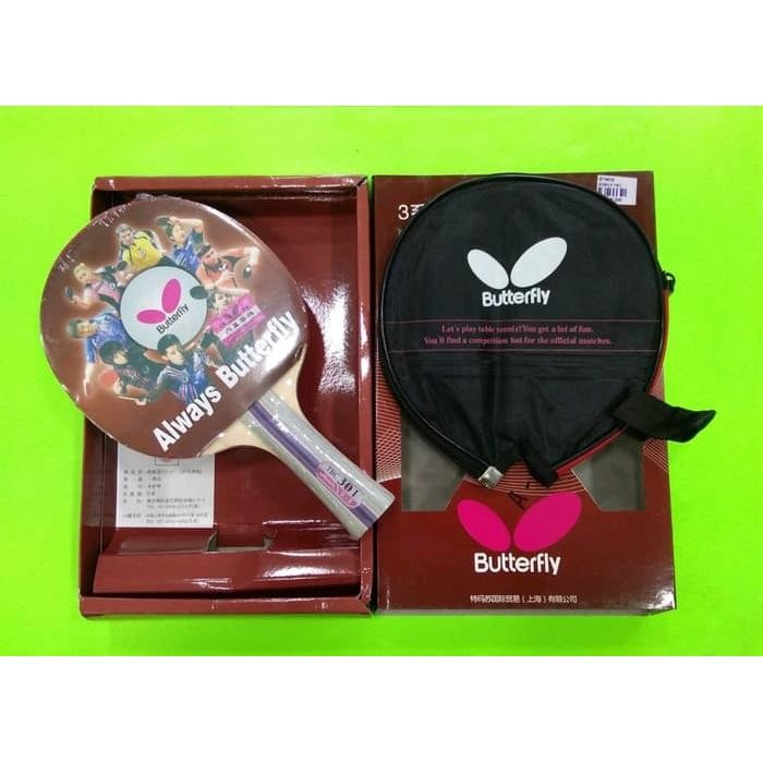 Bat / Bet Pingpong / Bet Tenis Meja Butterfly Tbc-301 + Cover