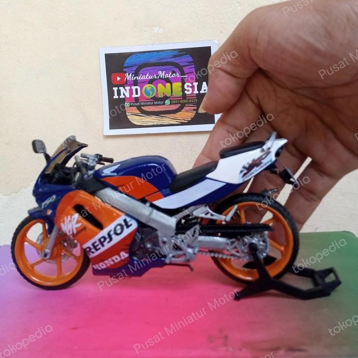TERLARIS Diecast Miniatur Motor HONDA NSR SP 150 Handmade 1:12