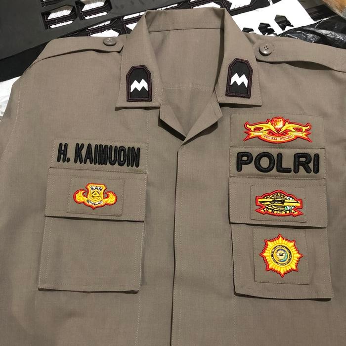 HOT SALE! Baju Dinas pdl Polri Bisa Request ukuran custom Kain superfeel Hardvard porto