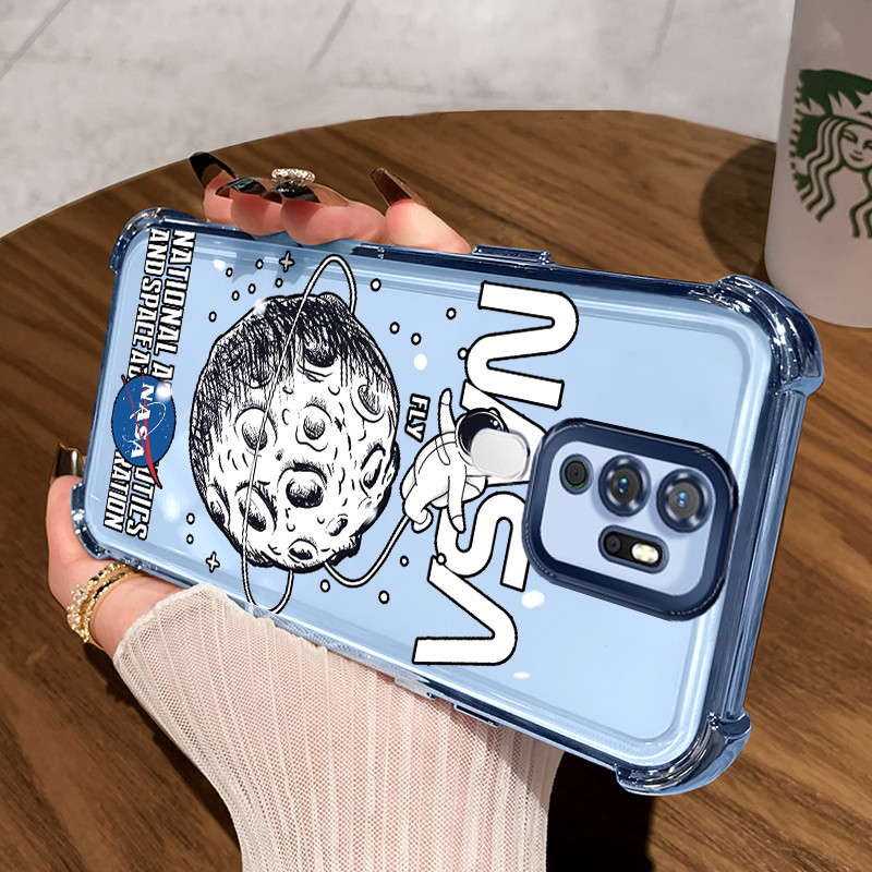 Casing Hp untuk OPPO A5 2020 A9 2020 A11 A11x Case Astronot NASA Kasing Perlindun Anti-Drop airbag K
