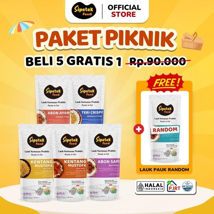 

Promo Paket Piknik Lauk Makan 5pcs + Bonus 1pcs Lauk Makan Spesial Liburan