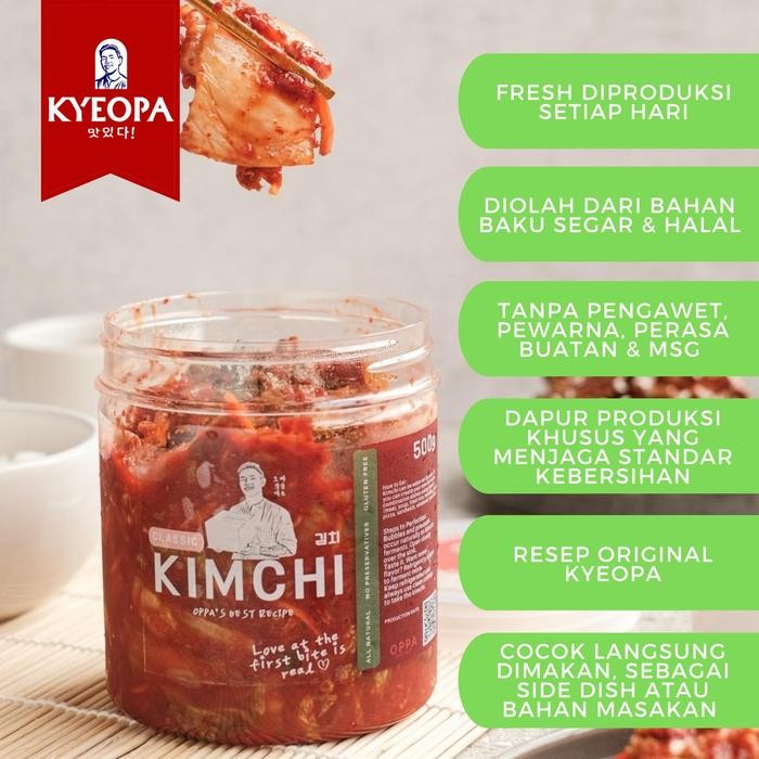 

Baru Kyeopa Classic Kimchi 1KG Halal