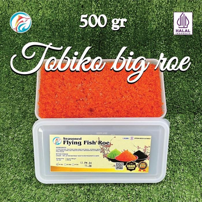 

Baru Tobiko Orange 500g Big Roe - Telur Ikan Jepang Premium