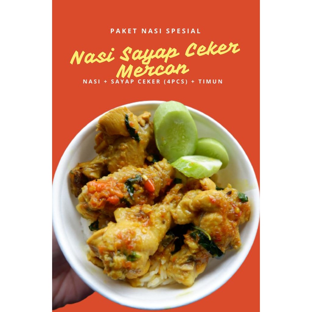 

Baru Nasi Sayap & Ceker Mercon Siap Santap Pedas Gurih