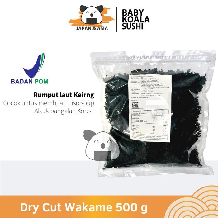 

Baru Dry Wakame Rumput Laut Kering 500g - Import