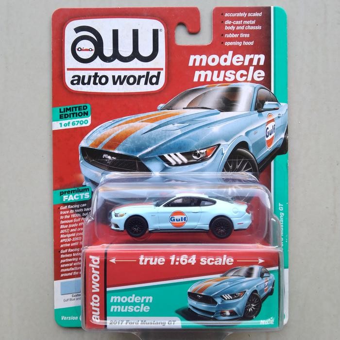 Autoworld Ford Mustang Gt Gulf Lightblue