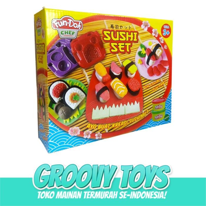 Fun Doh Sushi Set - Mainan Lilin Anak FunDoh / PlayDoh
