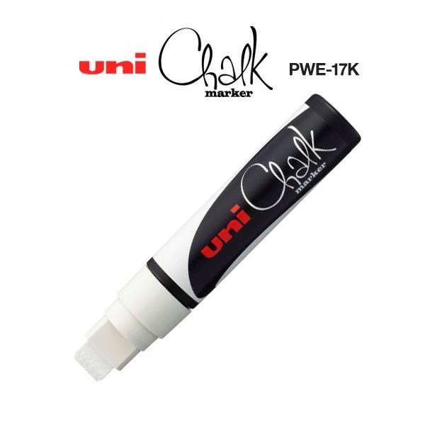 

Uni Chalk Marker Pwe-17K Marker Pen (Extra Broad Chisel Tip)