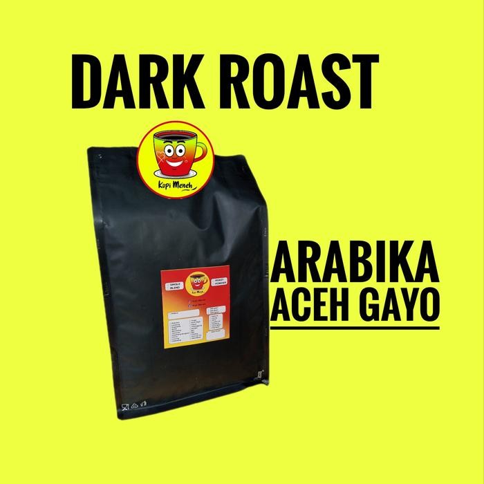 

Kopi Aceh Gayo Dark Roast 1Kg/500Gram Biji/Giling/Bubuk/Kopi Susu/Kopi Tarik/Tubruk.