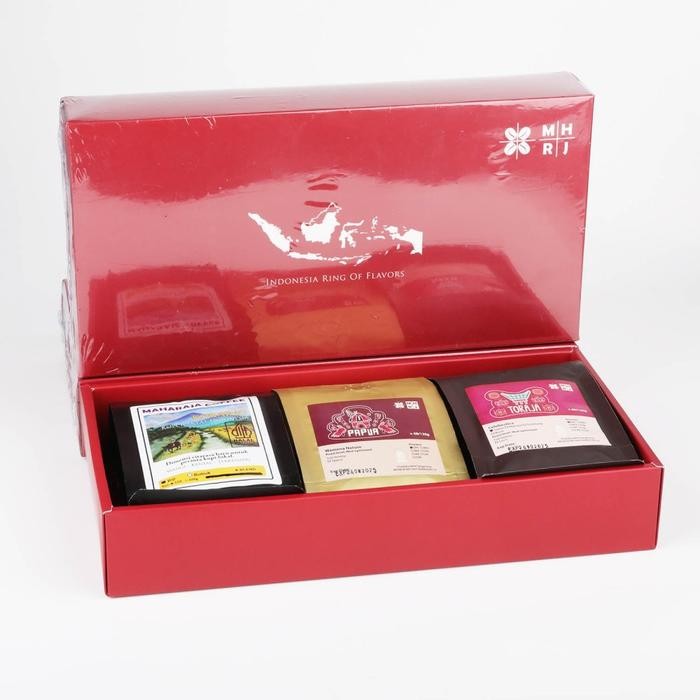 

Maharaja Kopi single origin Gift Box Set Kemasan hadiah Arbika/ Robusta/ Blend