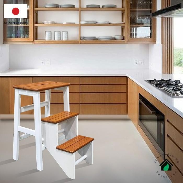 

Tangga Lipat Kayu Estetik/ Tangga Lipat/ Kursi Lipat Bangku Lipat Minimalis