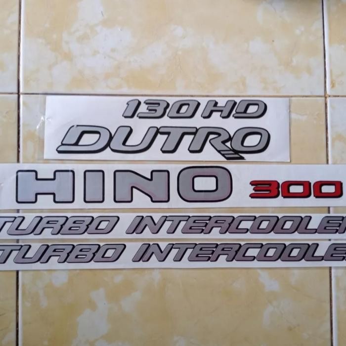 Murah Stiker 130Hd Dutro Hino 300 Turbo Intercooler Hino Dutro 130