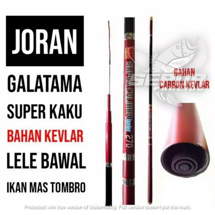 Joran Tegek Gamaru Super Caliber Kevlar - Tegek Lele Gamaru Blombongan