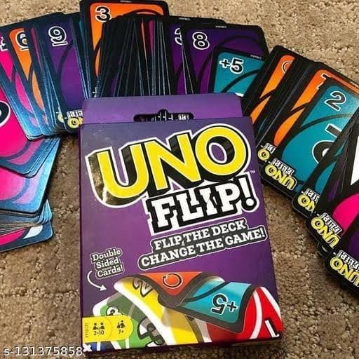 Kartu Uno Flip Original Uno Card Board Family Game Mainan Seru