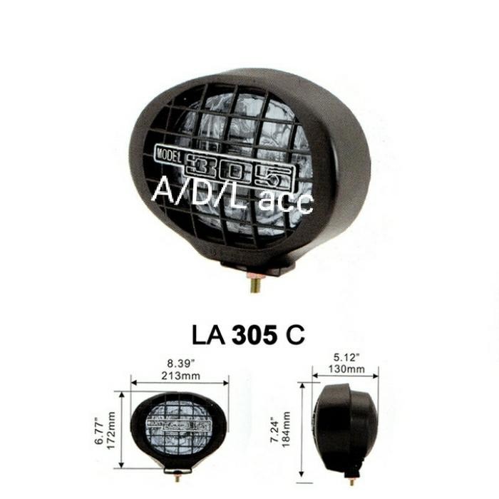 Lampu Kabut Tembak Sorot Penerang Foglamp Oval Putih Universal La 305