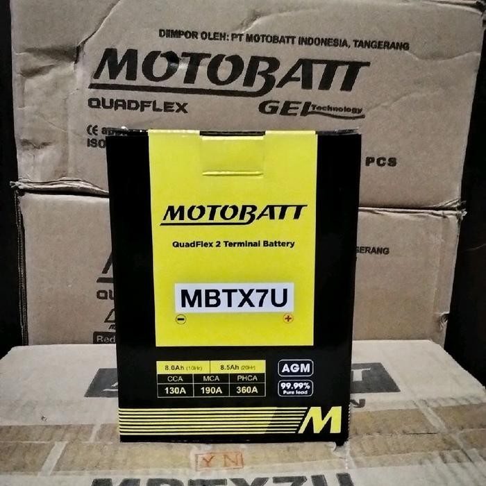 Aki Motor Yamaha R25 Motobatt Mbtx7U Aki Kering/Aki Gel