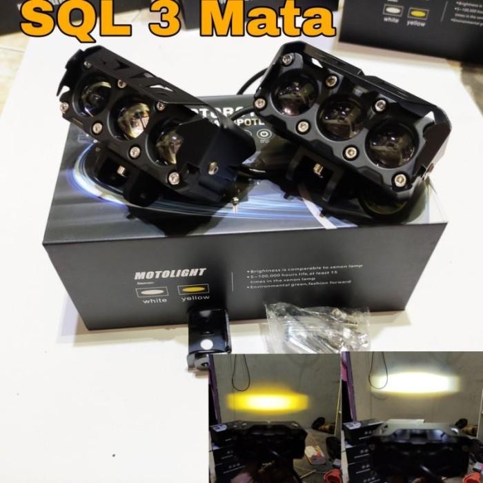 SHINAGAWA lampu tembak sql 3 mata 2warna laser sepasang grade A